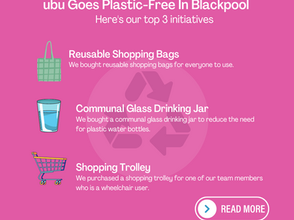 UBU Goes Plastic-Free in Blackpool